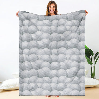 Big Golf Ball Pattern Print Blanket