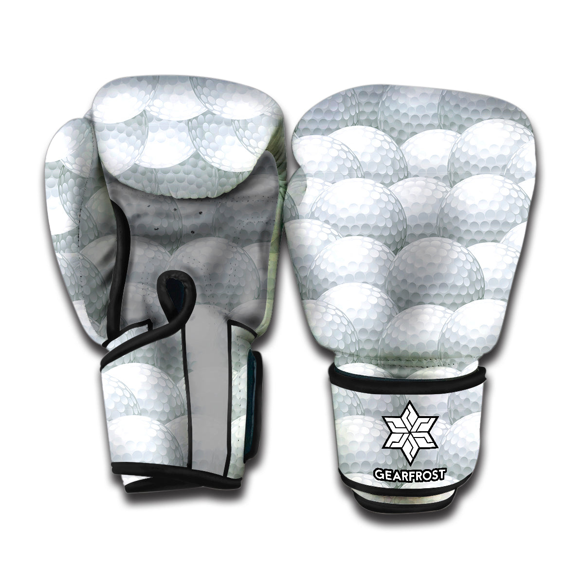 Big Golf Ball Pattern Print Boxing Gloves