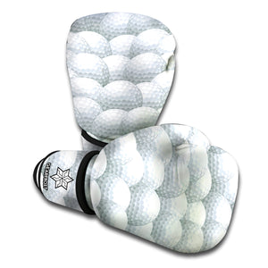 Big Golf Ball Pattern Print Boxing Gloves