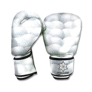 Big Golf Ball Pattern Print Boxing Gloves