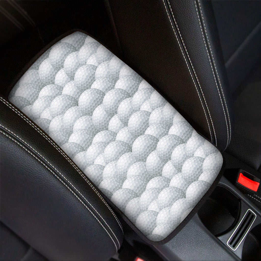 Big Golf Ball Pattern Print Car Center Console Cover