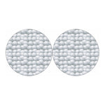 Big Golf Ball Pattern Print Car Coasters