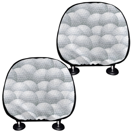 Big Golf Ball Pattern Print Car Headrest Covers