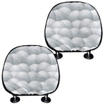 Big Golf Ball Pattern Print Car Headrest Covers