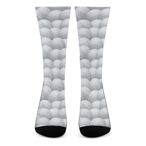 Big Golf Ball Pattern Print Crew Socks