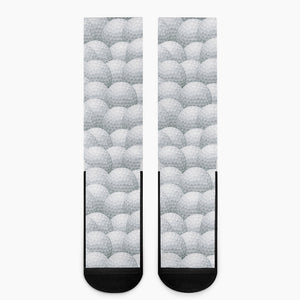 Big Golf Ball Pattern Print Crew Socks