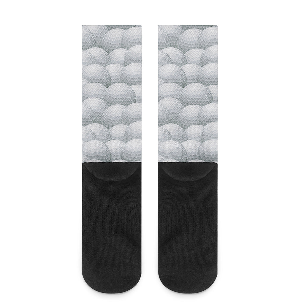 Big Golf Ball Pattern Print Crew Socks