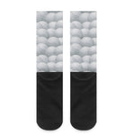 Big Golf Ball Pattern Print Crew Socks