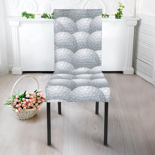Big Golf Ball Pattern Print Dining Chair Slipcover