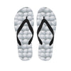 Big Golf Ball Pattern Print Flip Flops