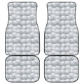 Big Golf Ball Pattern Print Front and Back Car Floor Mats