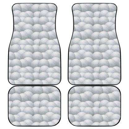 Big Golf Ball Pattern Print Front and Back Car Floor Mats