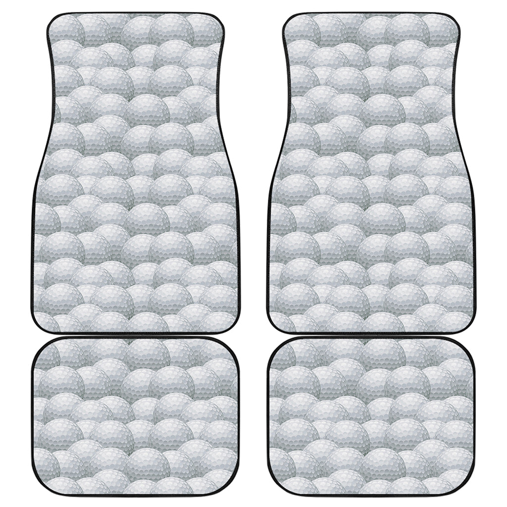 Big Golf Ball Pattern Print Front and Back Car Floor Mats