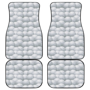 Big Golf Ball Pattern Print Front and Back Car Floor Mats