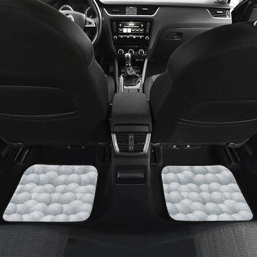 Big Golf Ball Pattern Print Front and Back Car Floor Mats