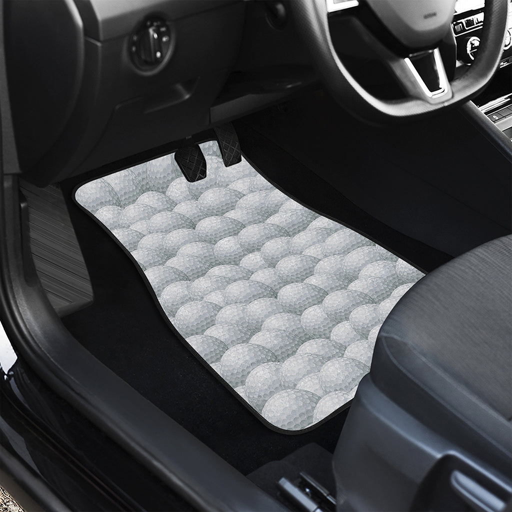 Big Golf Ball Pattern Print Front and Back Car Floor Mats