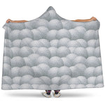 Big Golf Ball Pattern Print Hooded Blanket
