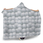 Big Golf Ball Pattern Print Hooded Blanket