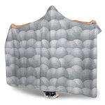 Big Golf Ball Pattern Print Hooded Blanket