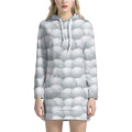Big Golf Ball Pattern Print Pullover Hoodie Dress
