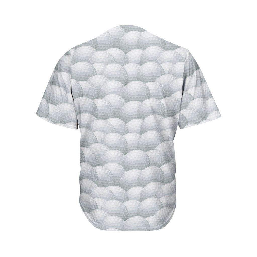 Big Golf Ball Pattern Print Men's Baseball Jersey