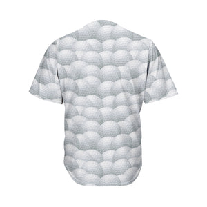 Big Golf Ball Pattern Print Men's Baseball Jersey