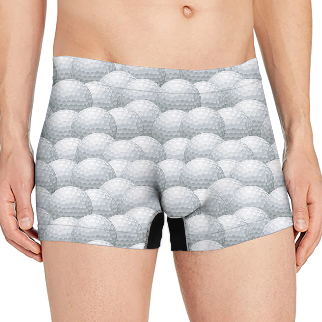 Big Golf Ball Pattern Print Men's Boxer Briefs