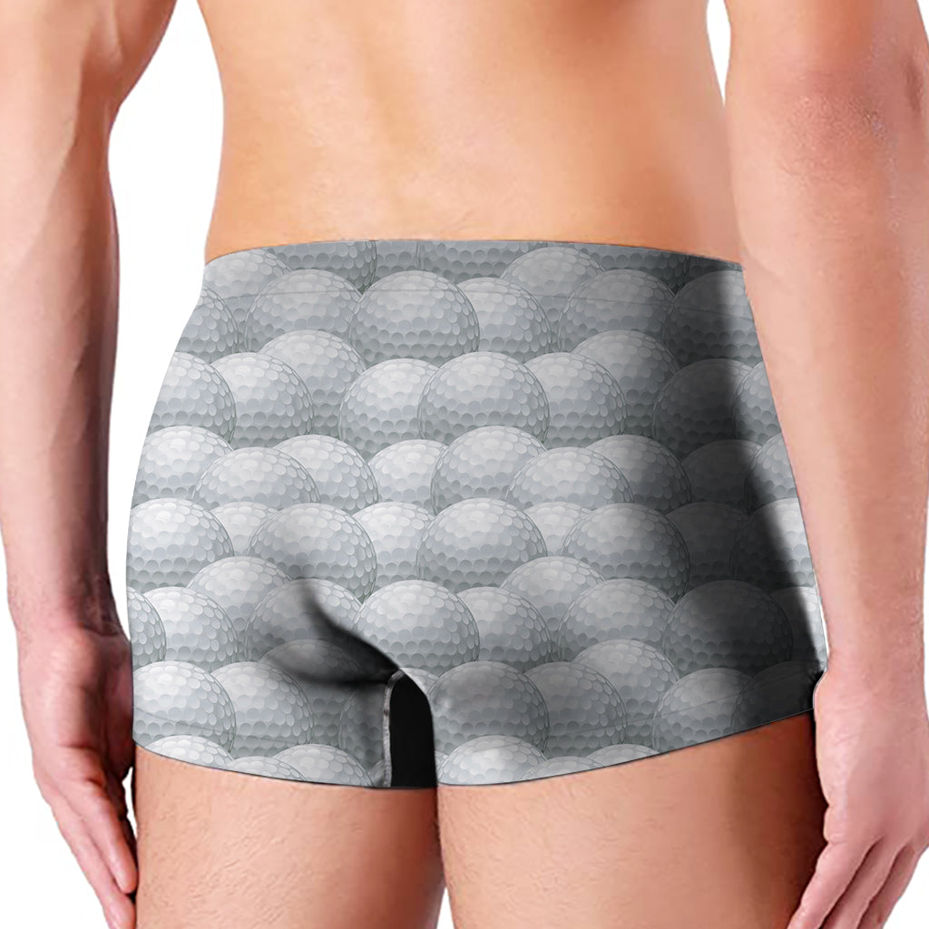 Big Golf Ball Pattern Print Men's Boxer Briefs