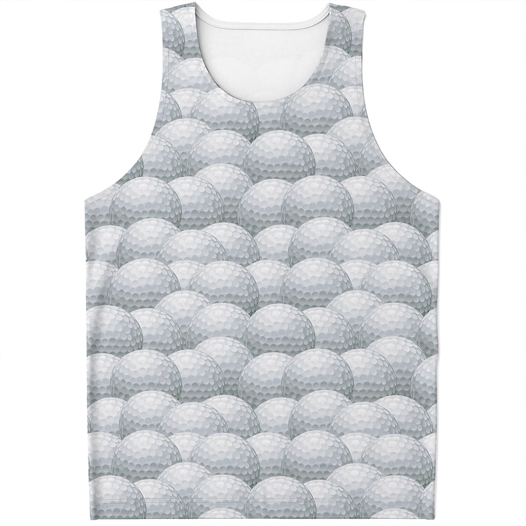 Big Golf Ball Pattern Print Men's Tank Top