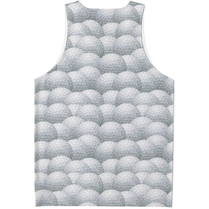 Big Golf Ball Pattern Print Men's Tank Top