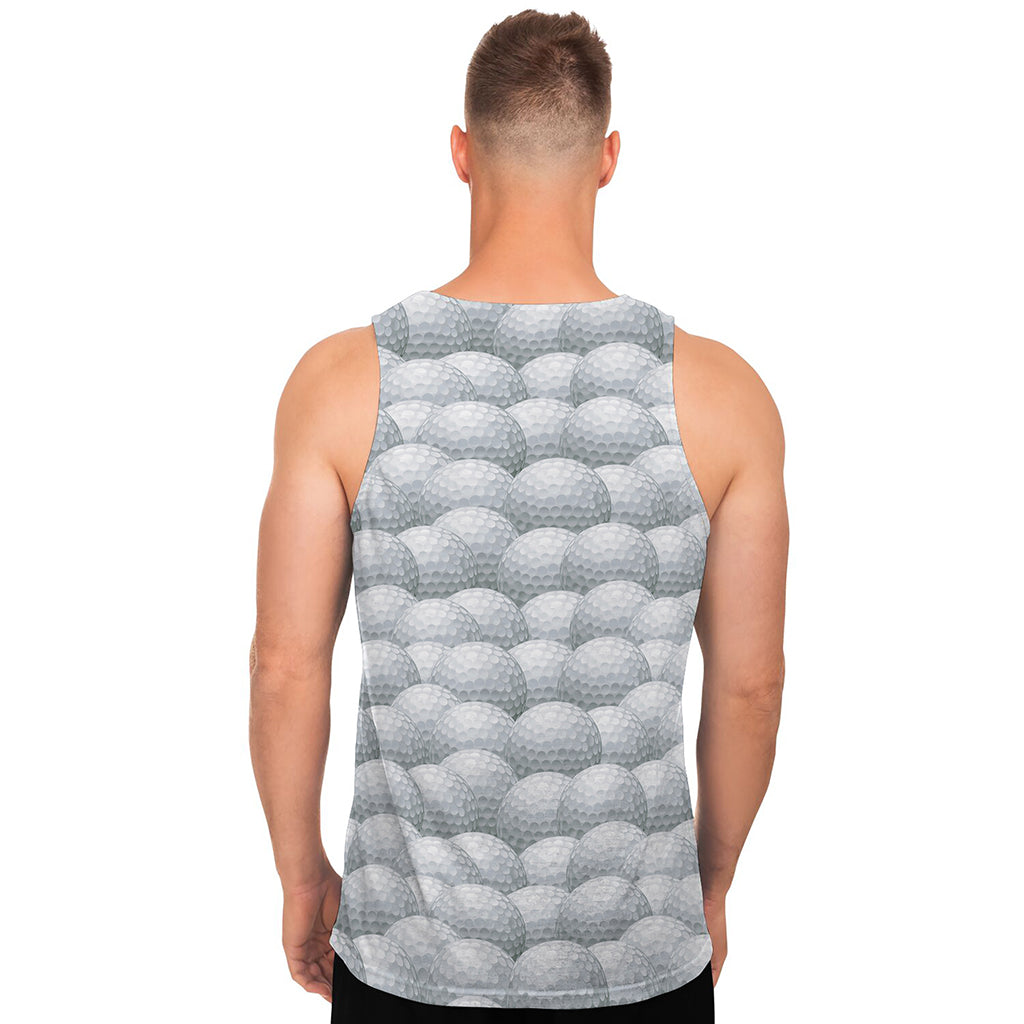 Big Golf Ball Pattern Print Men's Tank Top