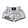 Big Golf Ball Pattern Print Muay Thai Boxing Shorts