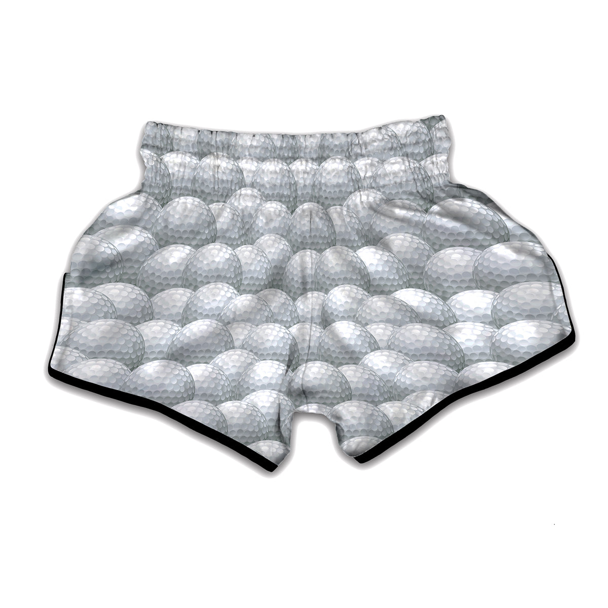 Big Golf Ball Pattern Print Muay Thai Boxing Shorts