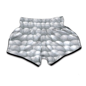 Big Golf Ball Pattern Print Muay Thai Boxing Shorts