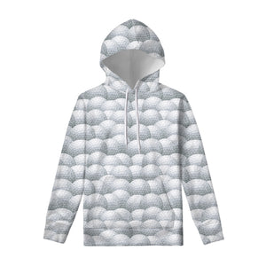 Big Golf Ball Pattern Print Pullover Hoodie