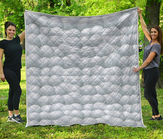 Big Golf Ball Pattern Print Quilt