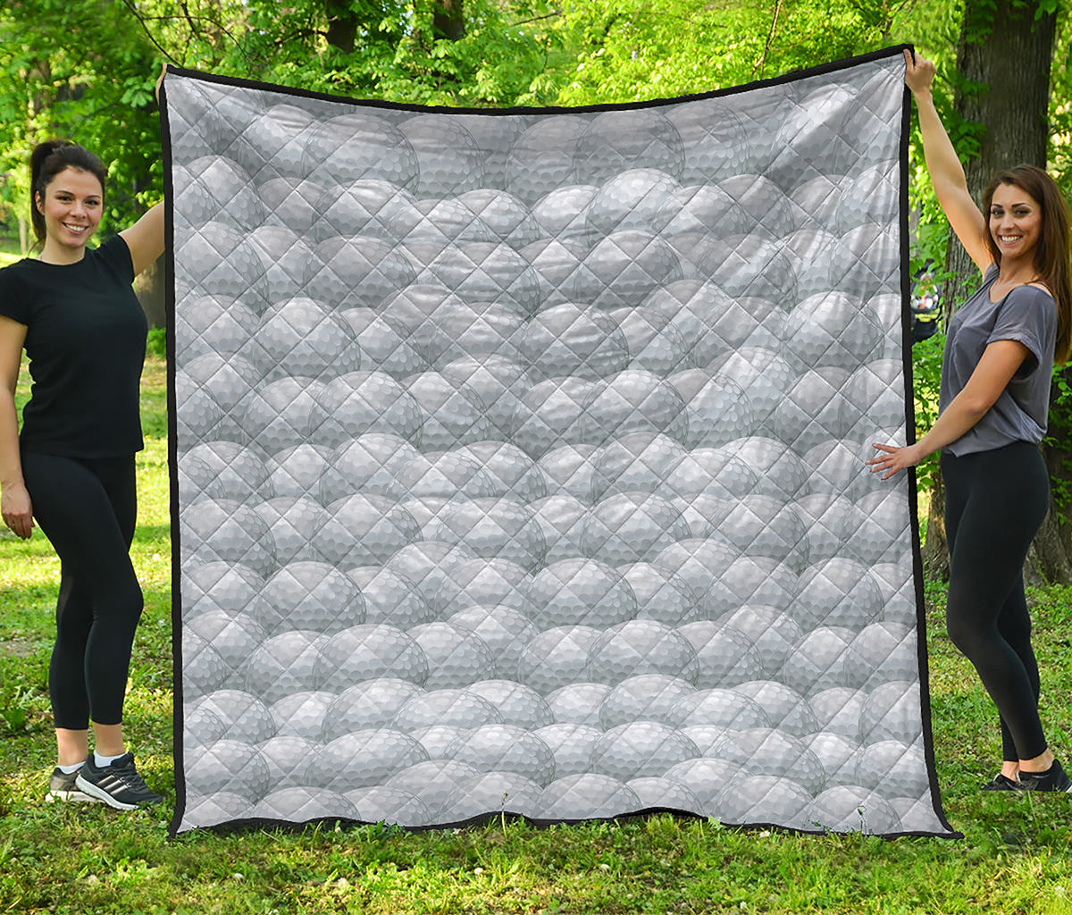 Big Golf Ball Pattern Print Quilt