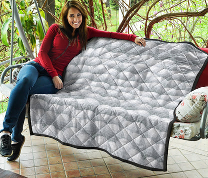 Big Golf Ball Pattern Print Quilt