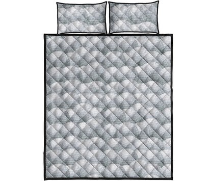 Big Golf Ball Pattern Print Quilt Bed Set