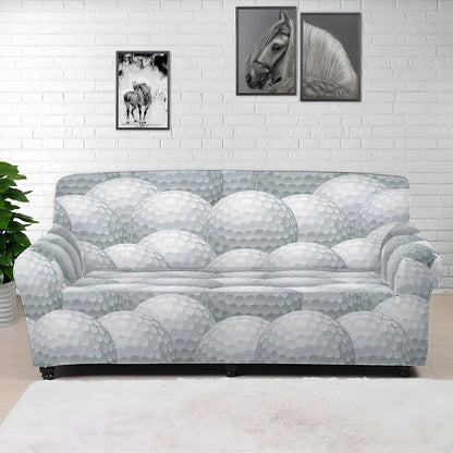 Big Golf Ball Pattern Print Sofa Cover