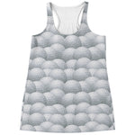 Big Golf Ball Pattern Print Women's Racerback Tank Top