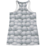 Big Golf Ball Pattern Print Women's Racerback Tank Top