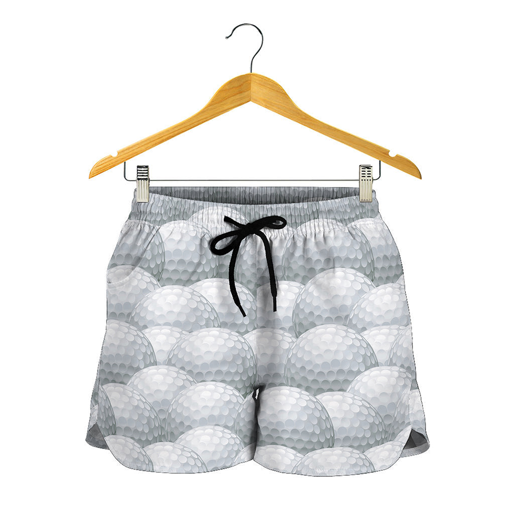 Big Golf Ball Pattern Print Women's Shorts