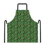 Bird Of Paradise And Palm Leaves Print Apron