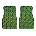 Bird Of Paradise And Palm Leaves Print Front Car Floor Mats