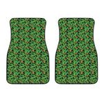 Bird Of Paradise And Palm Leaves Print Front Car Floor Mats
