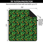 Bird Of Paradise And Palm Leaves Print Futon Protector