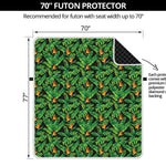 Bird Of Paradise And Palm Leaves Print Futon Protector