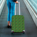 Bird Of Paradise And Palm Leaves Print Luggage Cover