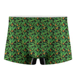 Bird Of Paradise And Palm Leaves Print Men's Boxer Briefs